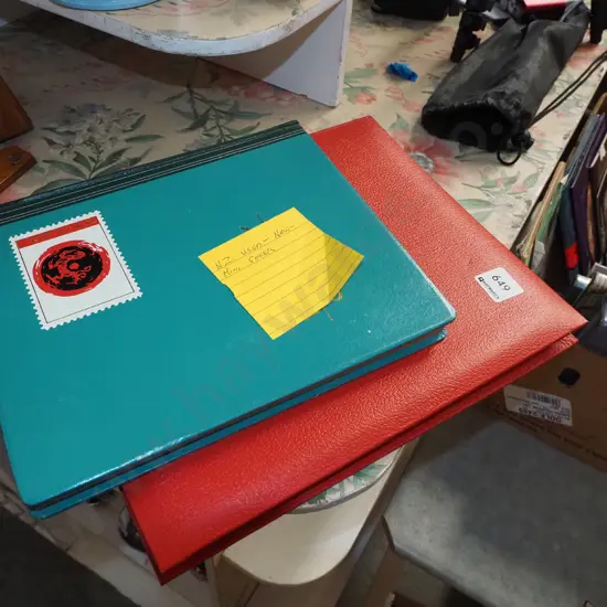 2x stamp albums