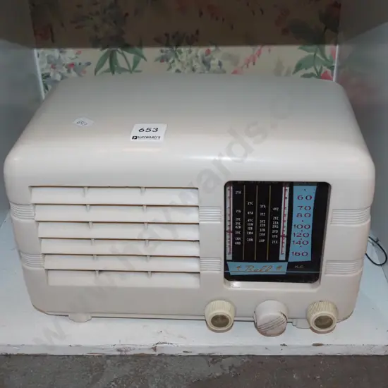 Bell plastic cased mantle radio
