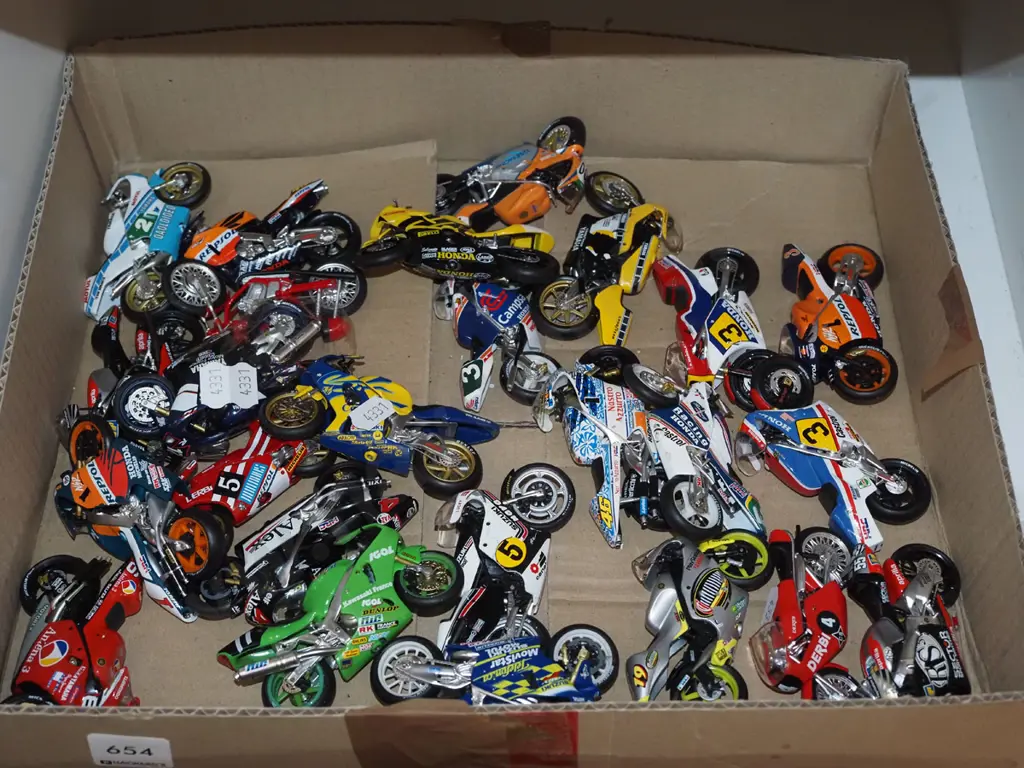 box; numerous Moto GP motorcycles Image 1++