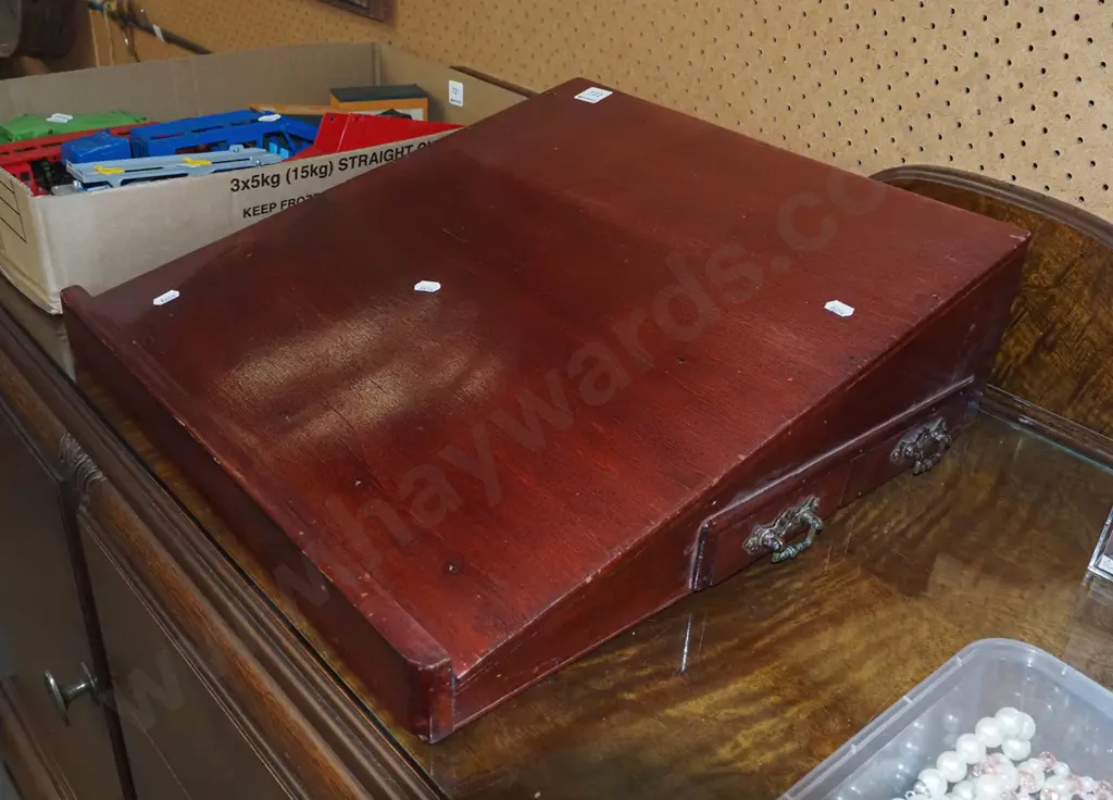 homemade wooden table top lectern Image 1++