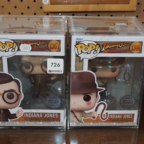 2x Pop figurines Indiana Jones 
