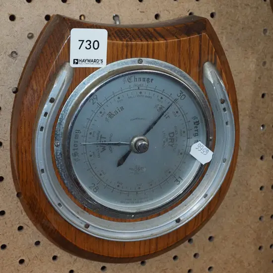 horse shoe themed barometer
