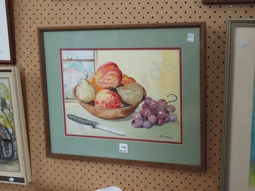 framed watercolour - fruit Image 1++