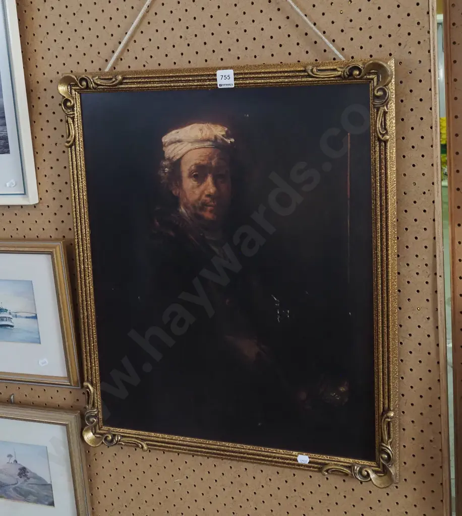 gilt framed Rembrandt print Image 1++