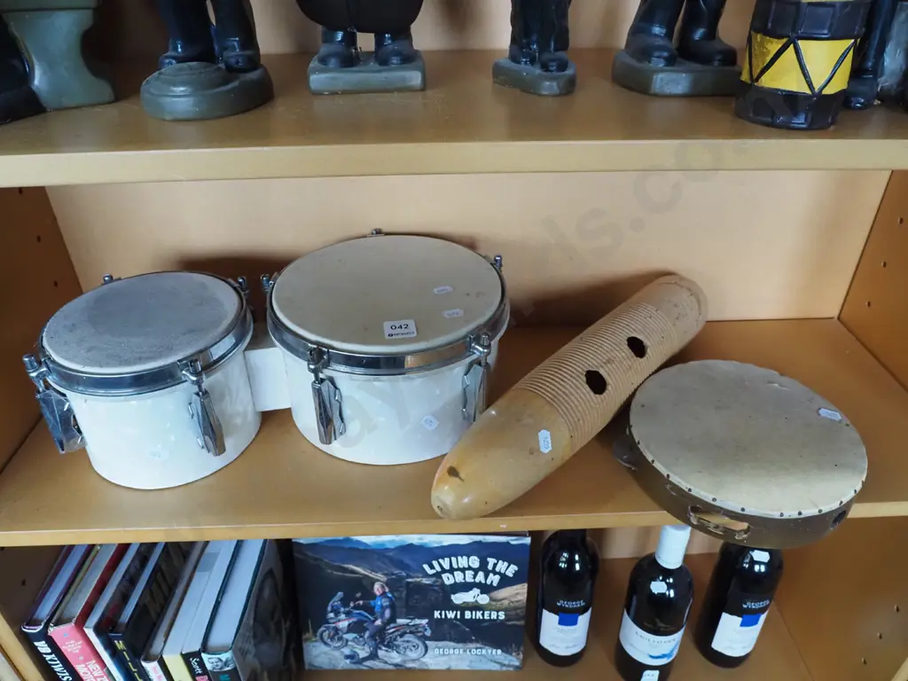 bongos, tambourine,  guiro Image 1++