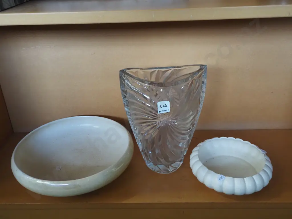 glass vase, 2x float bowls H260 Image 1++