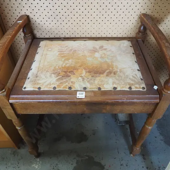 mahogany piano stool