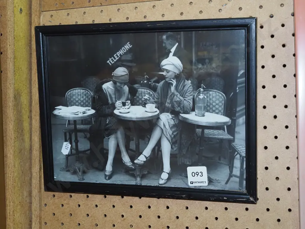 framed photo - café scene Image 1++