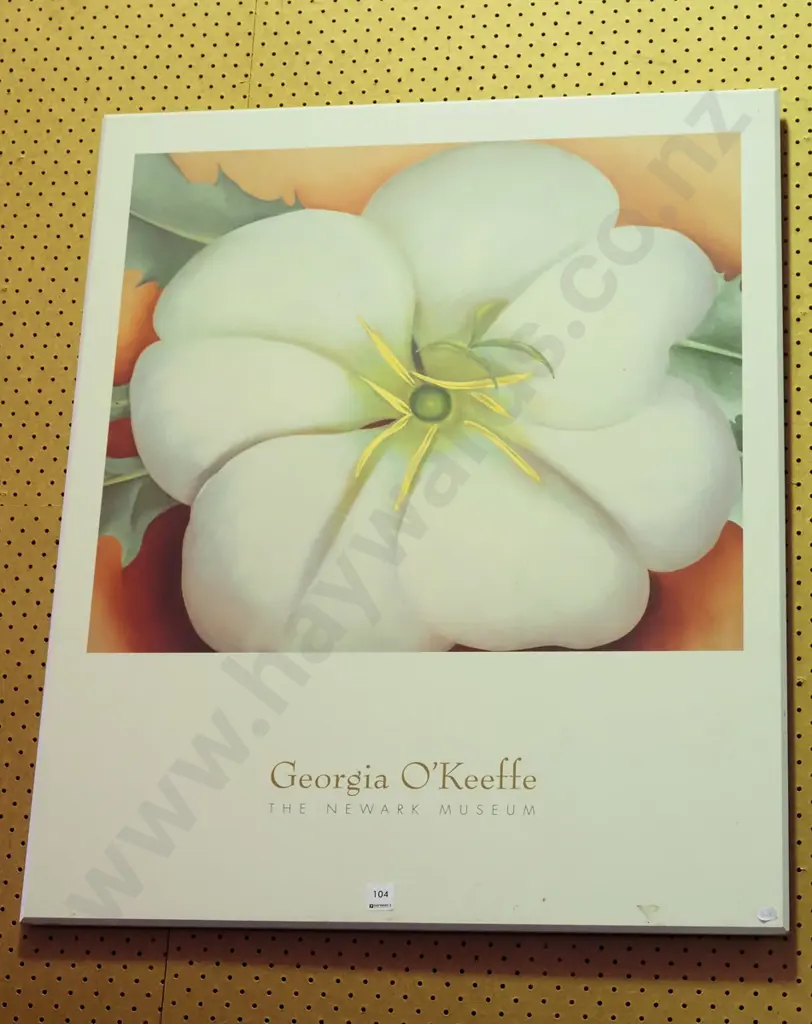 Georgia O'Keefe promotional print on board Image 1++