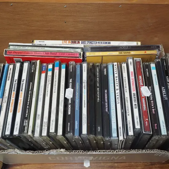 box of CDs