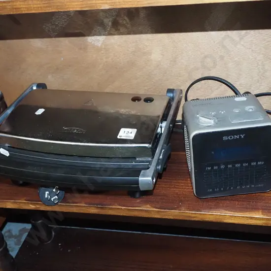 Sunbeam sandwich press, Sony bedside radio alarm clock