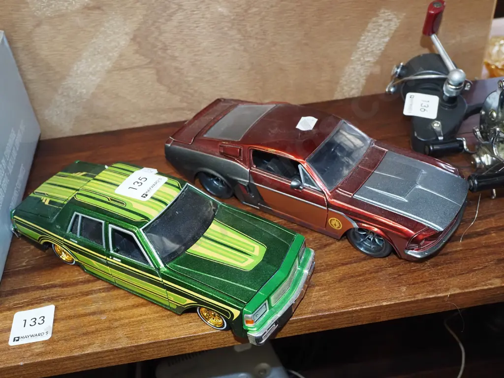2x die cast model vehicle - 1987 Cheverolet Caprice, 1967 Shelby GT Image 1++