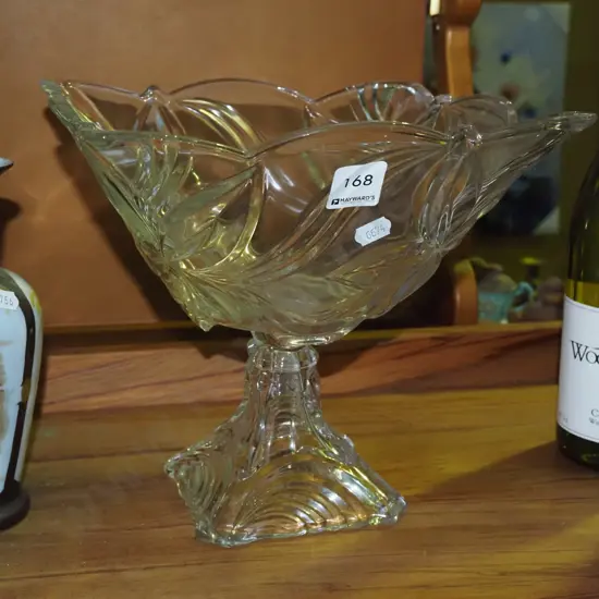 large glasss comport H220