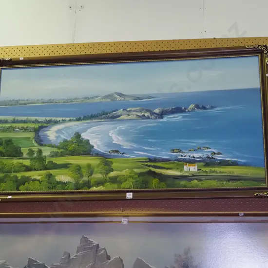 framed oil on board - Karitane W1280