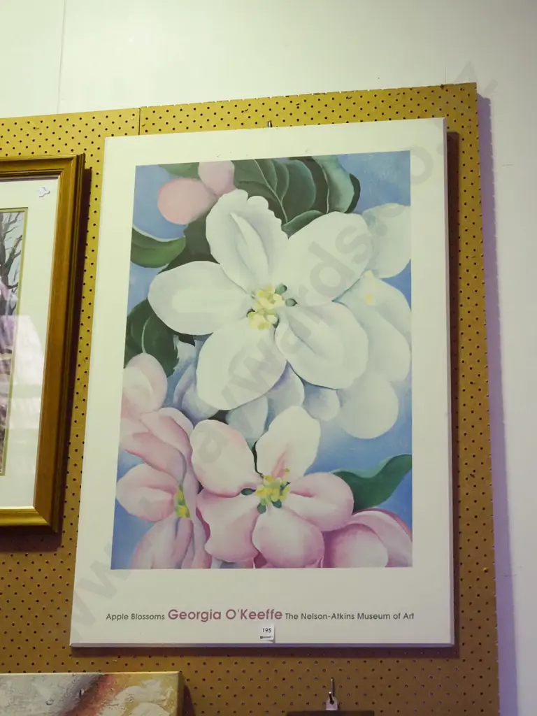 Georgia O'Keefe promotional print on board Image 1++