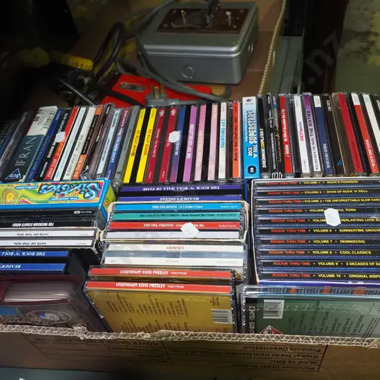 box of CDs