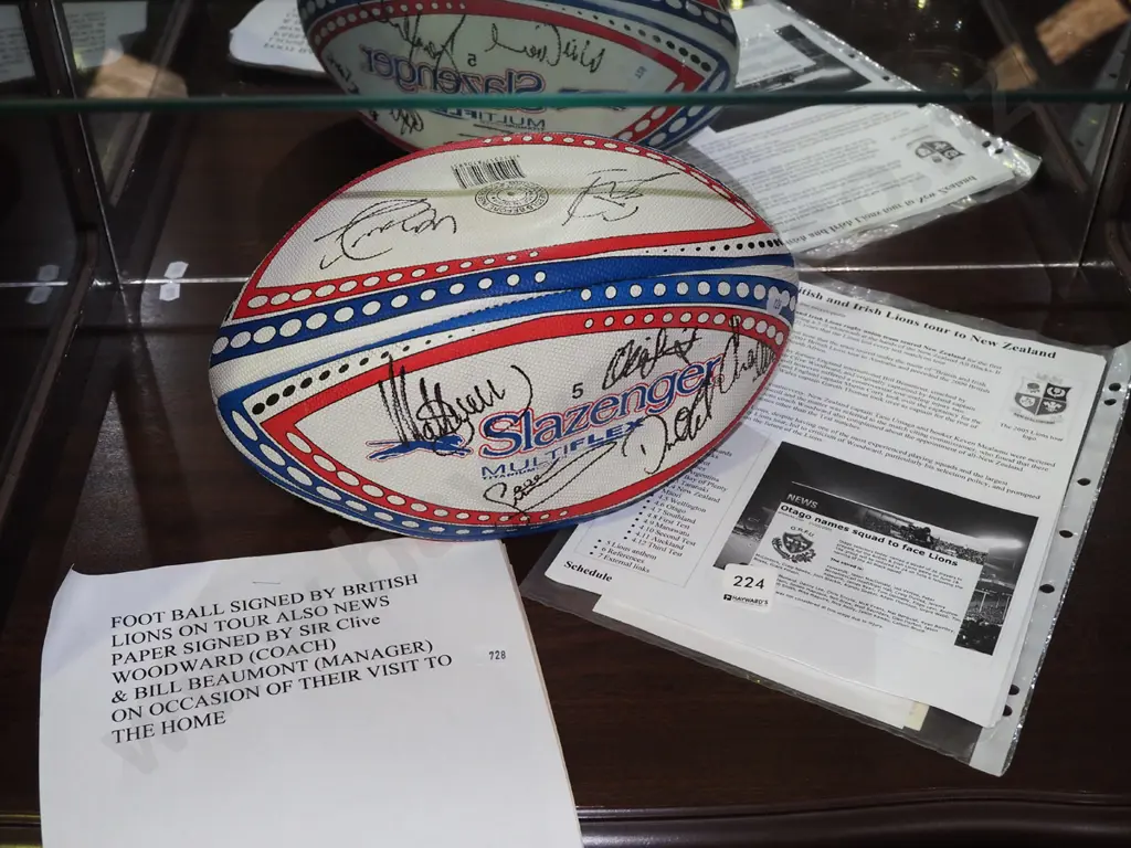 souvenir football signed by British Lions on tour 2005 Image 1++