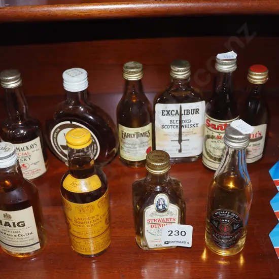 10x whisky spirit miniatures