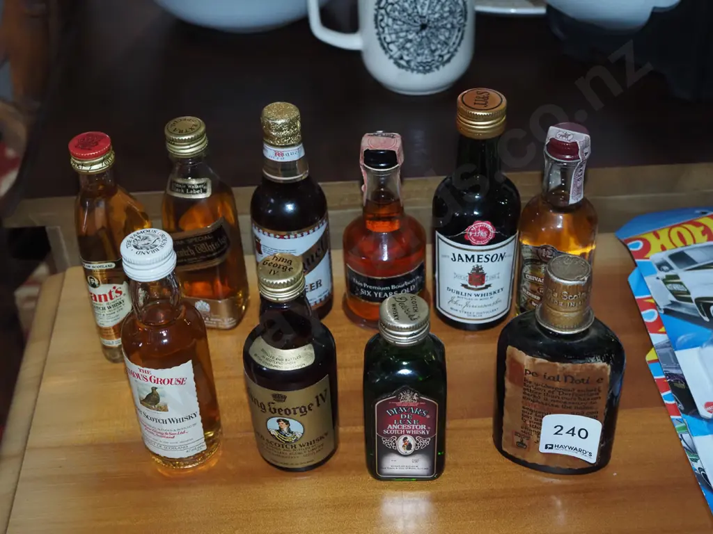 10x whisky spirit miniatures Image 1++