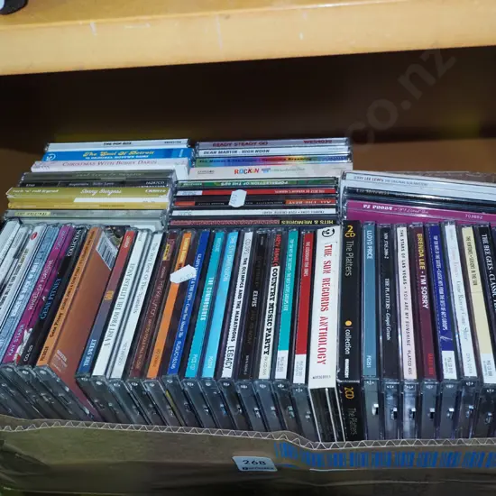 box of CDs