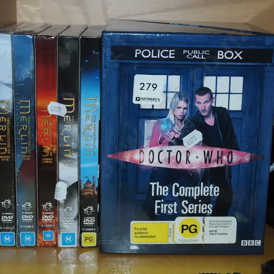 Merlin and Dr Who DVDs
