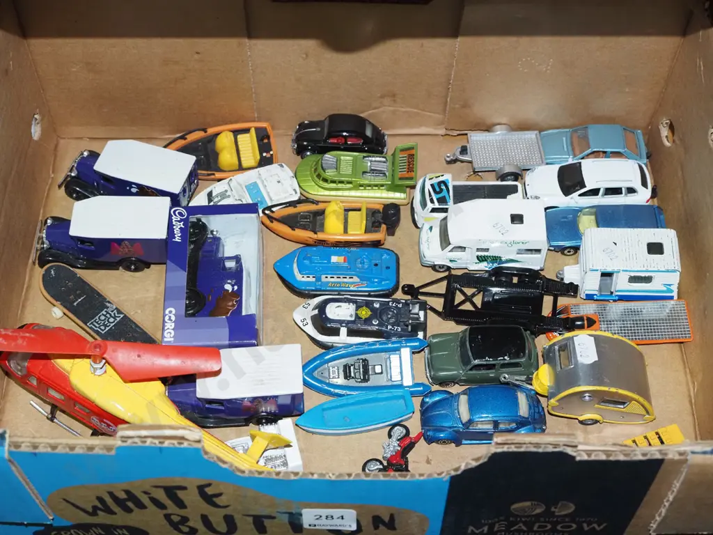 box of toy vehicles Image 1++