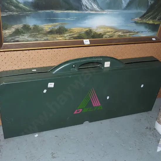 plastic boxed picnic table and chairs