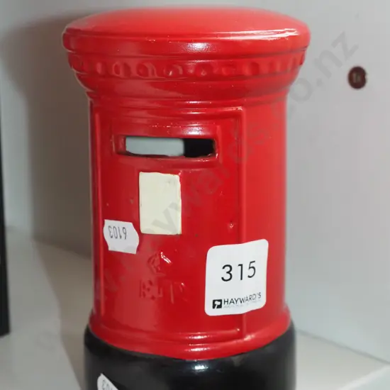 English post box money box H150