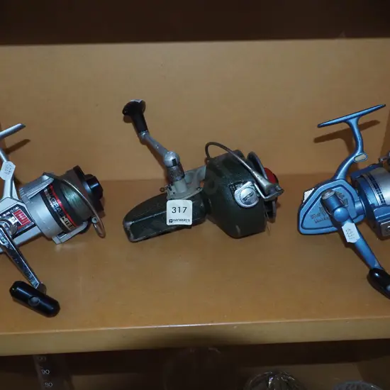 3x vintage fishing reels