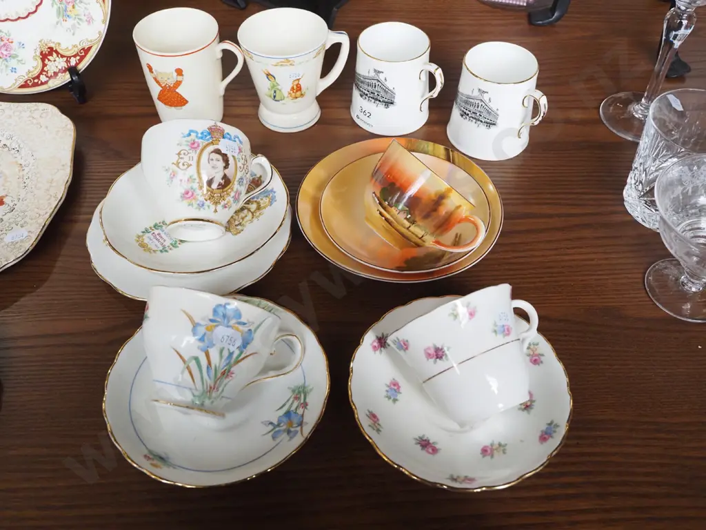 2x H& J Smith Invercargill mugs, coronation trio etc Image 1++