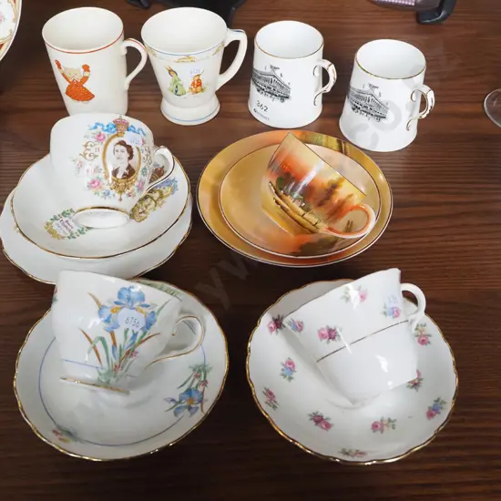 2x H& J Smith Invercargill mugs, coronation trio etc