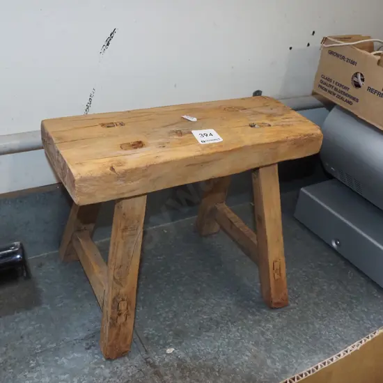 small wooden rustic stool H230