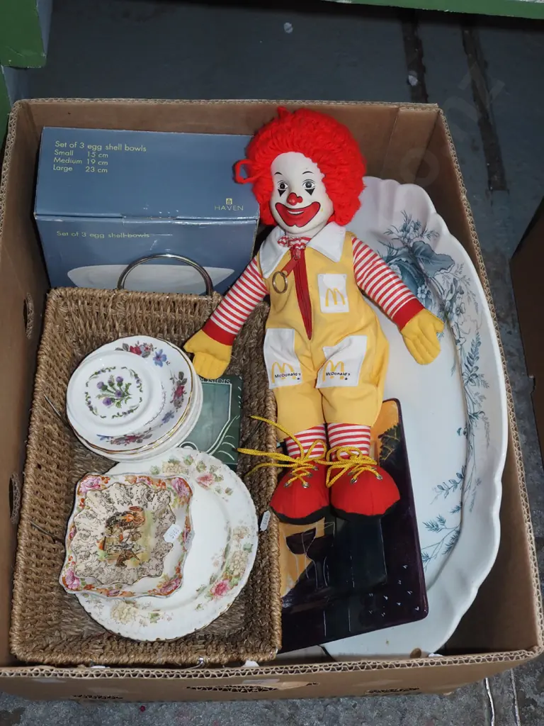 box; doll, seagrass basket etc Image 1++