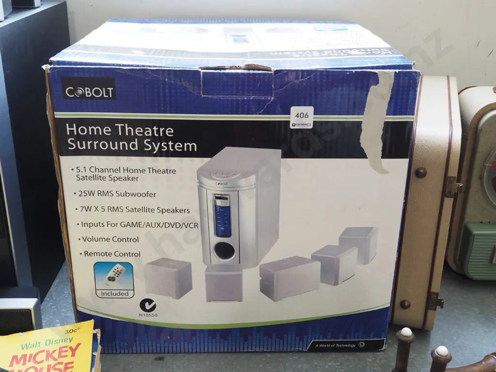 boxed as new Cobolt home theatre surround system Image 1++