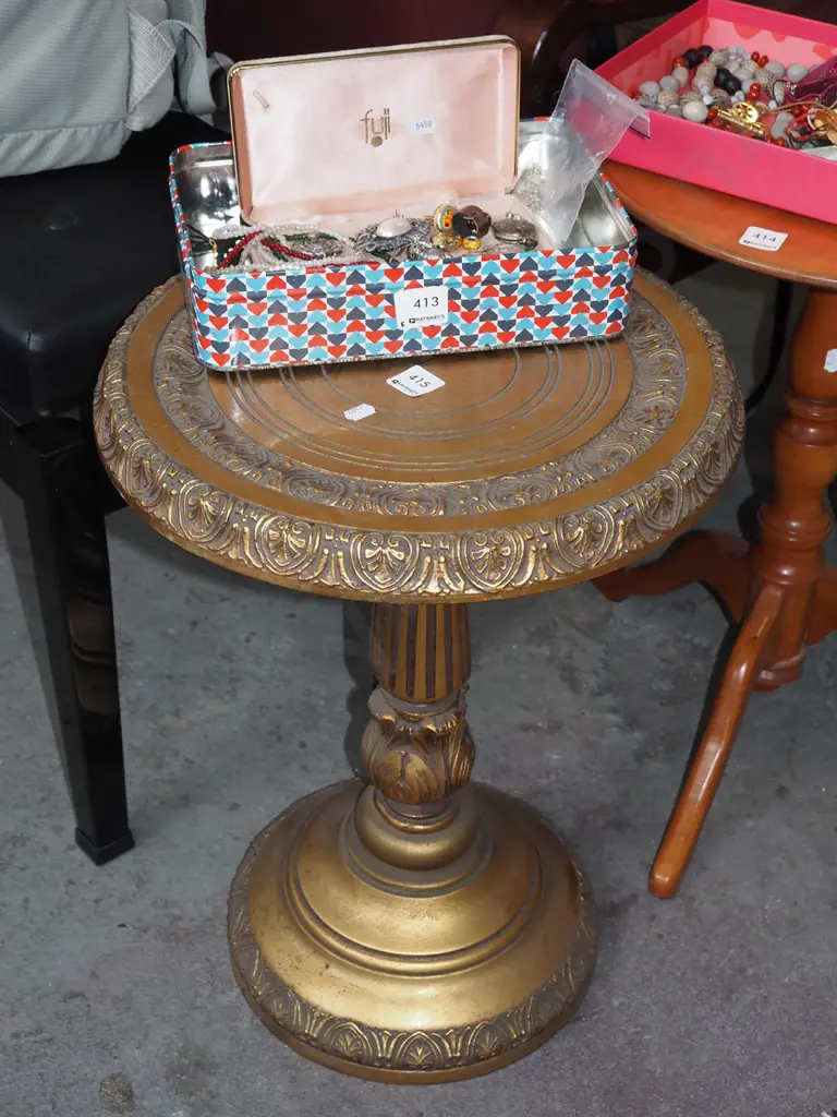 cast composite gilt wine table H500 Image 1++