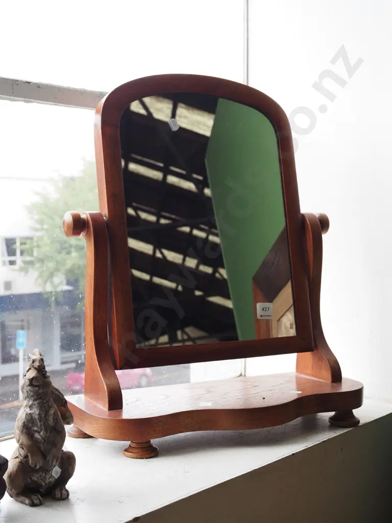 oak dressing table cheval mirror H500 Image 1++