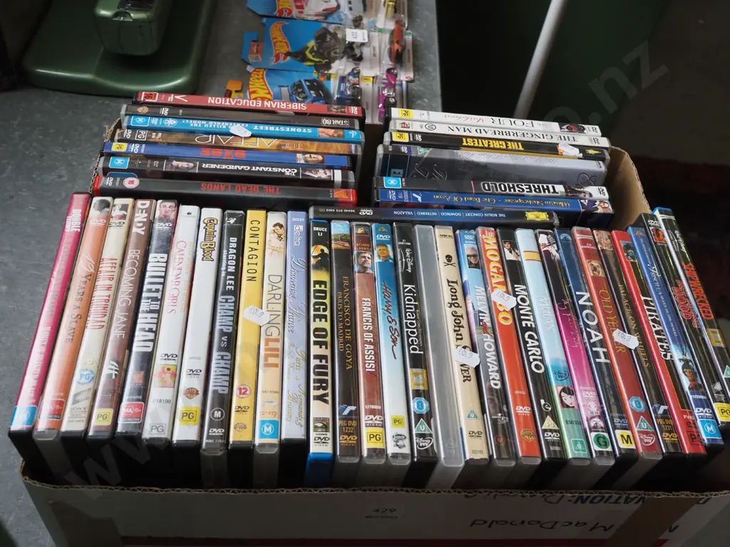 box of DVDs Image 1++