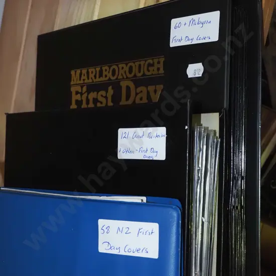 3x albums of first day covers