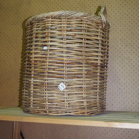 cane wood basket H420