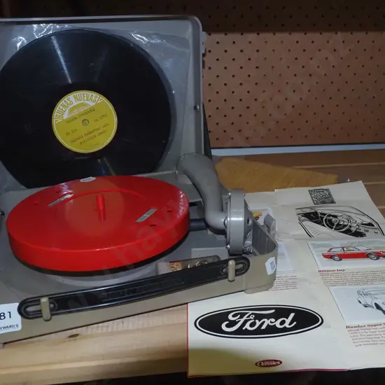 portable gramophone, cigarette card collection