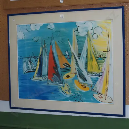 framed print - sail boats