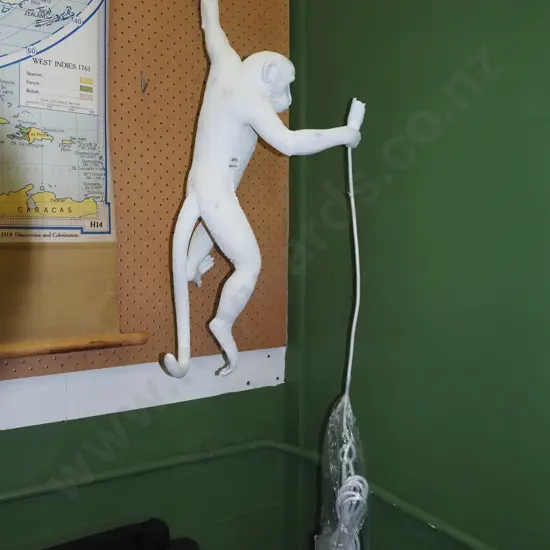 novelty monkey themed wall light fitting - fitting needs attention H760