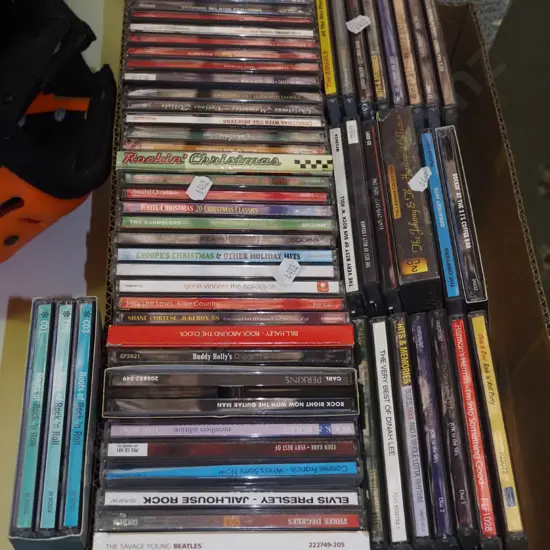 box of CDs