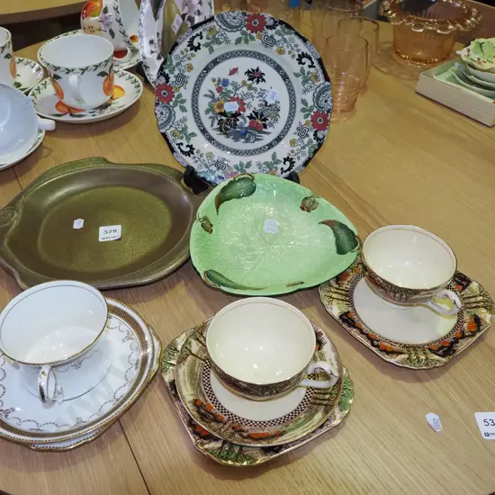 Temuka fish plate, trios, plates etc