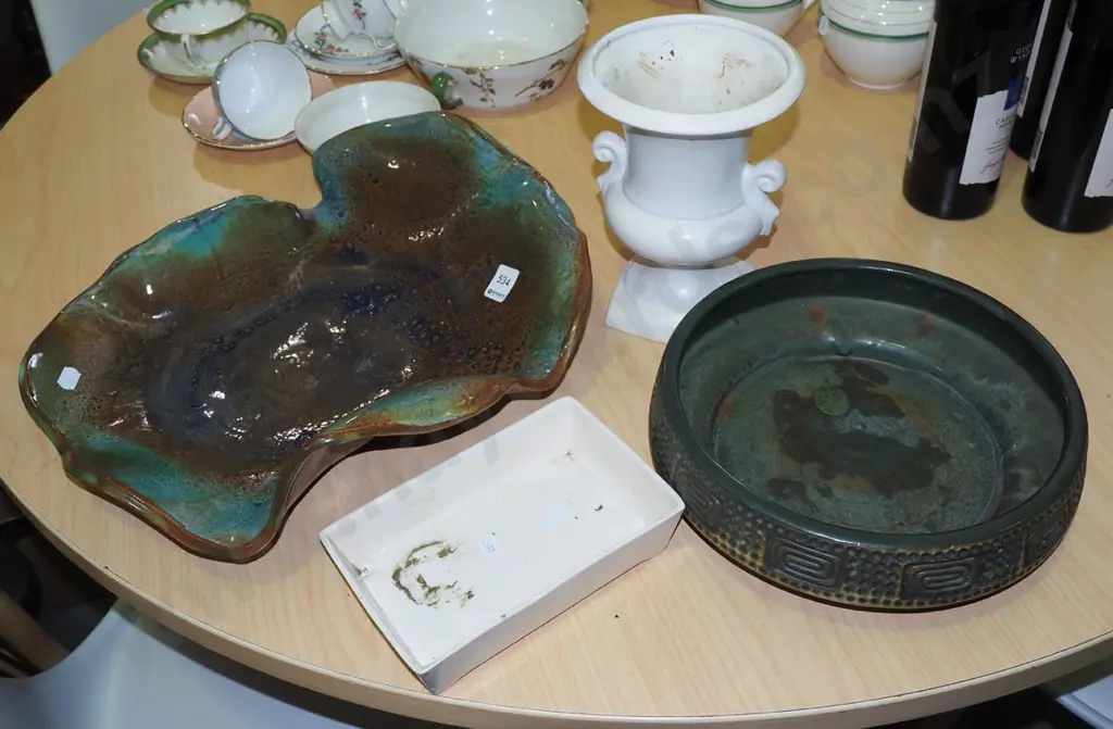 studio pottery bowl, float bowls, English ceramic vase H200 Image 1++