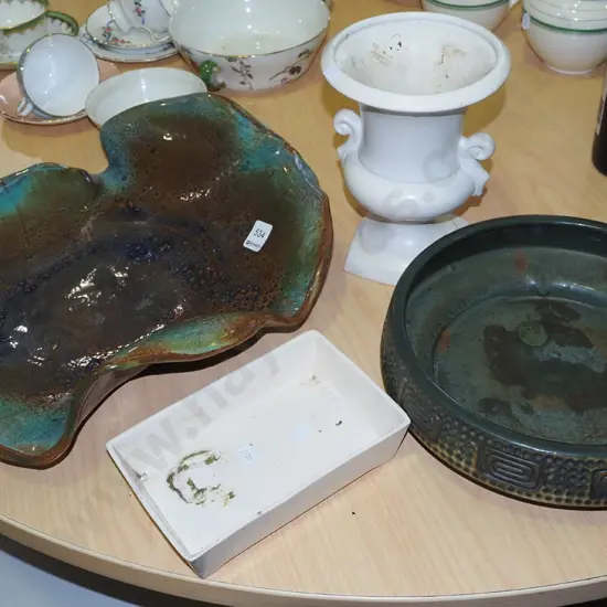 studio pottery bowl, float bowls, English ceramic vase H200