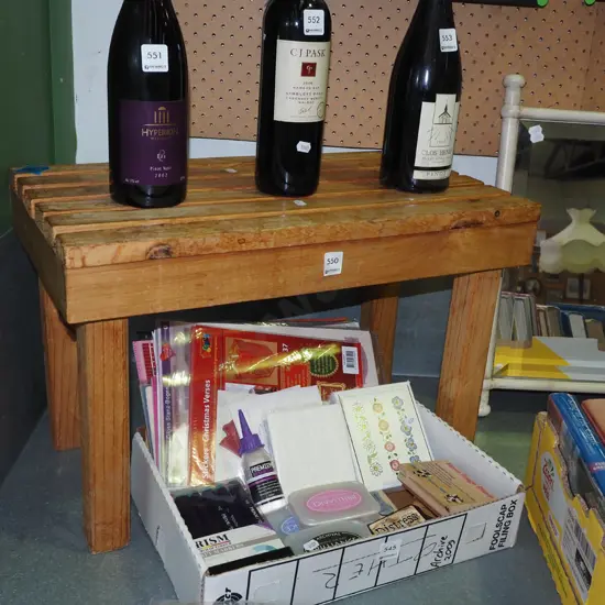 small wooden stool H360