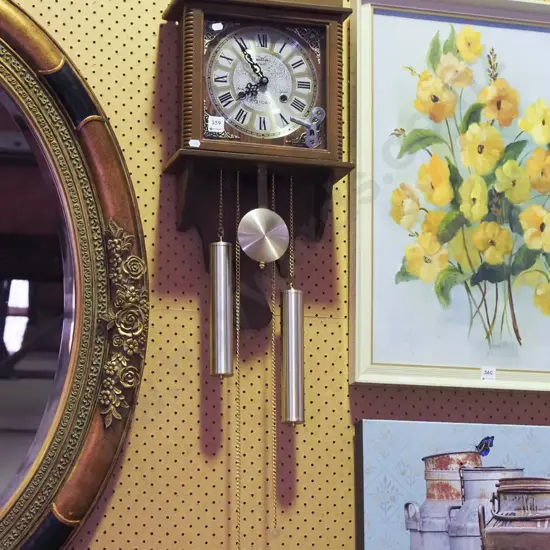 wall mounted pendulum 31 day  clock