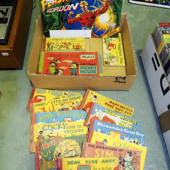 box; comic books