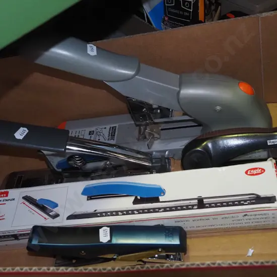 box; staplers